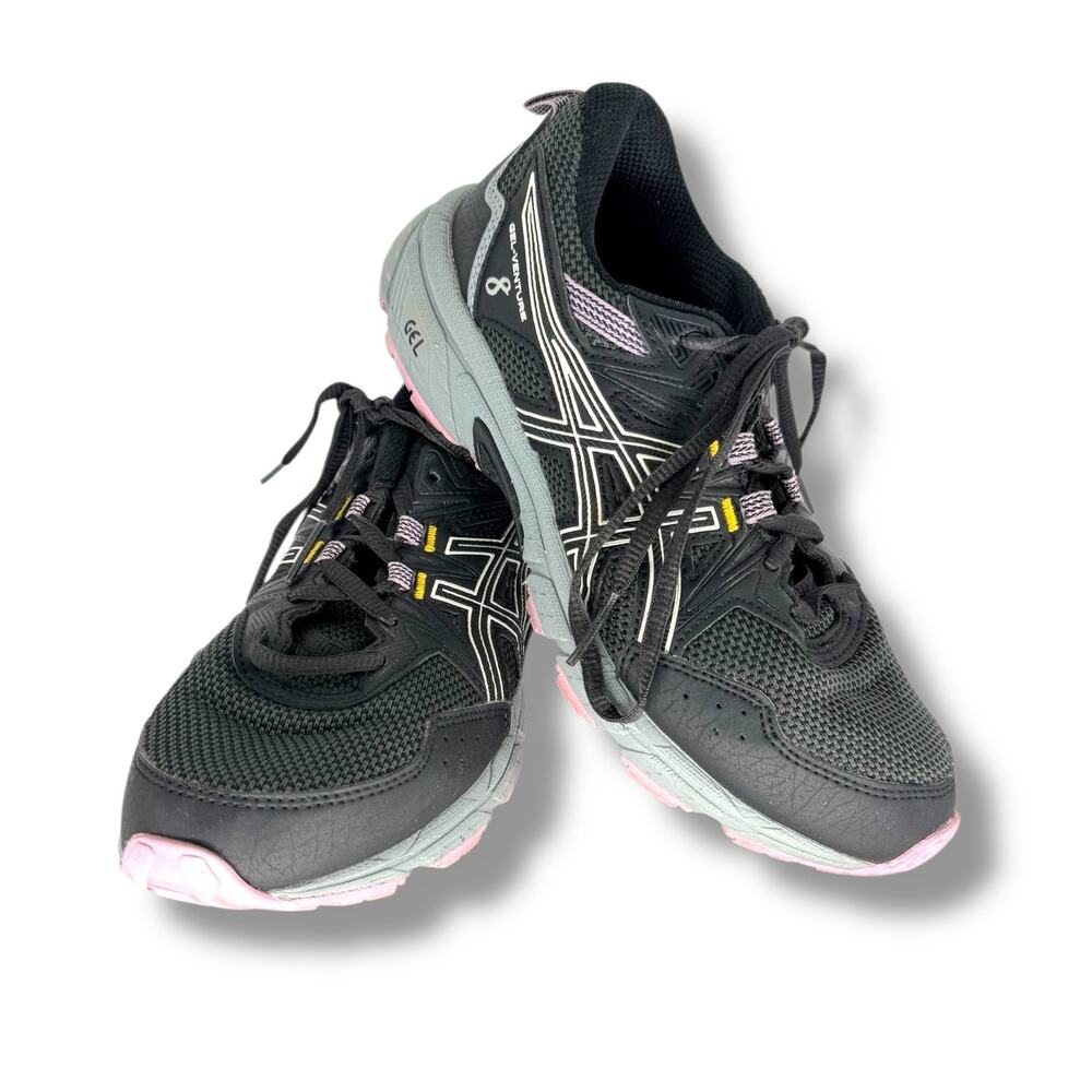 ASICS‎ Womens Gel Venture 8 Trail Running Shoes Sz 7.5W Wide Sneakers Trainers